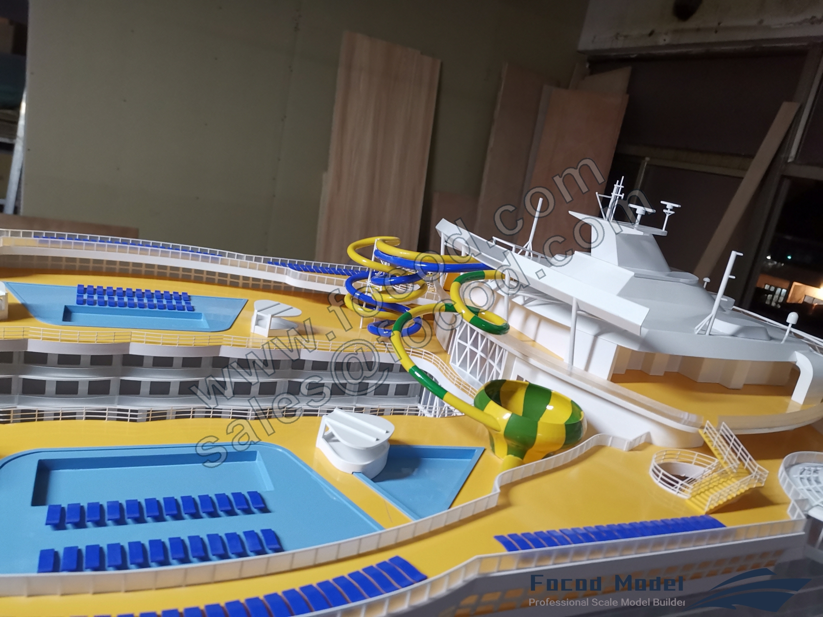 customized model of Harmony of the Seas (world largest cruiseship)